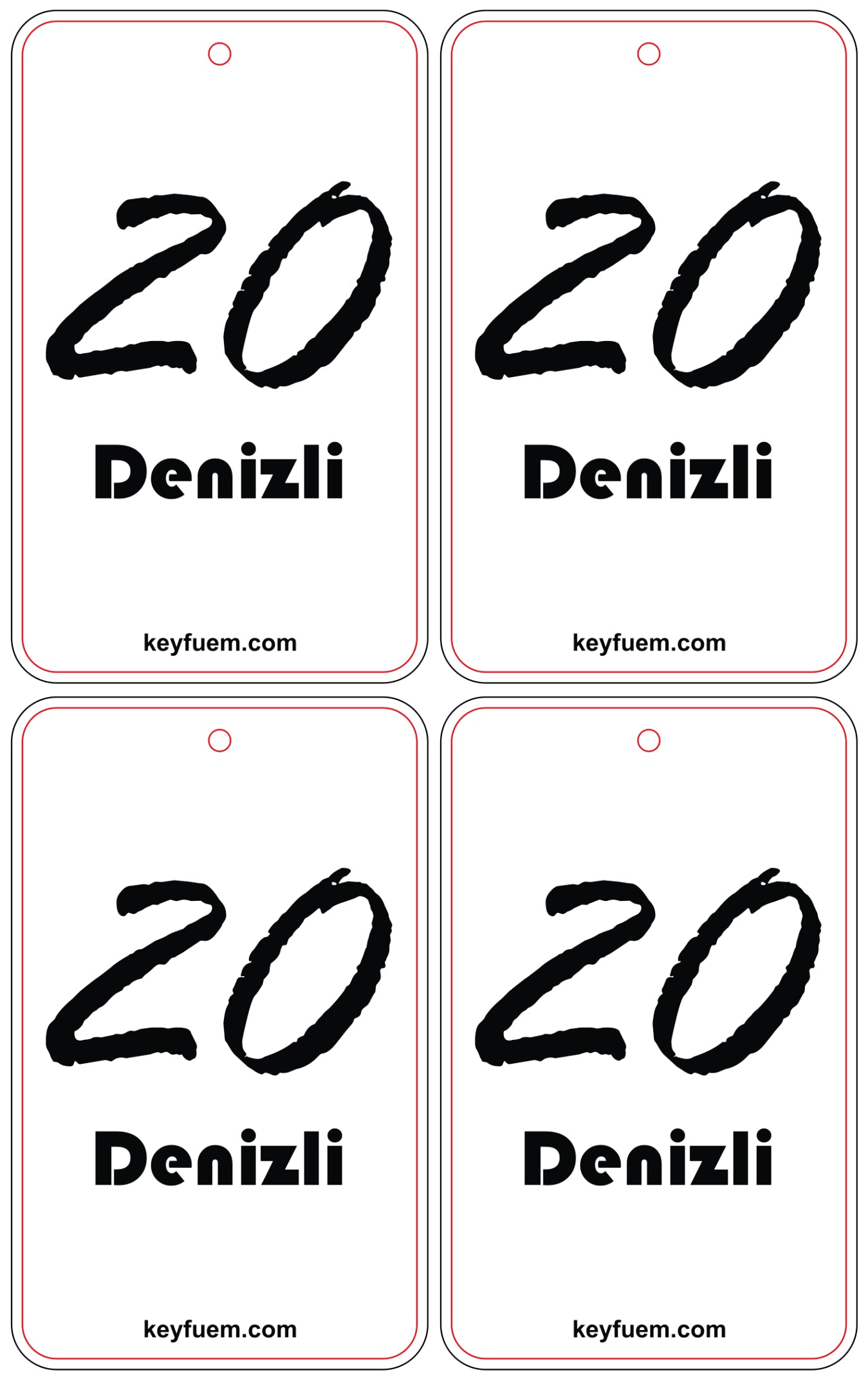 4x DENIZLI DUFTANHÄNGER SPAR-BUNDLE