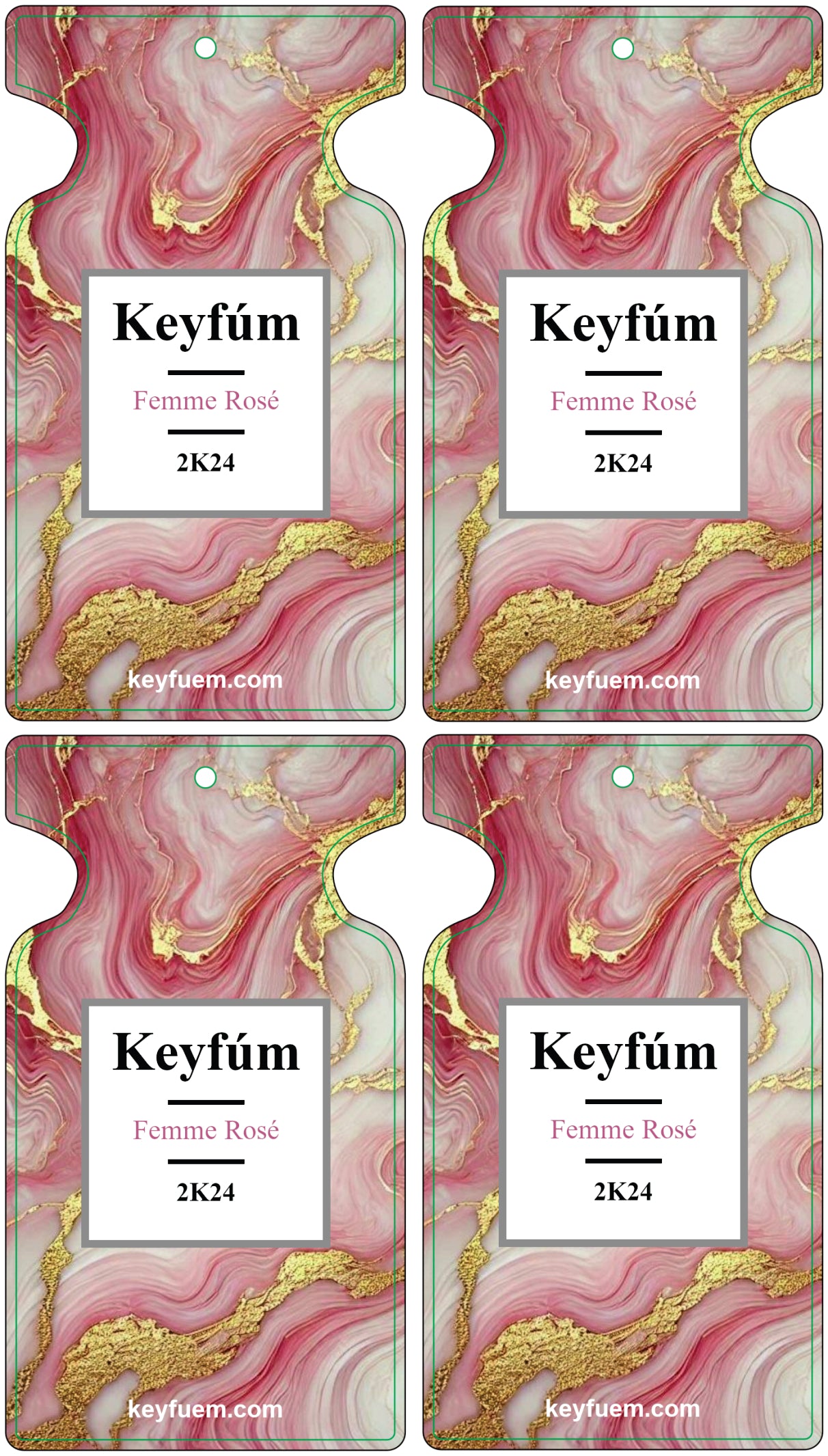 4x FEMME ROSÉ DUFTANHÄNGER SPAR-BUNDLE