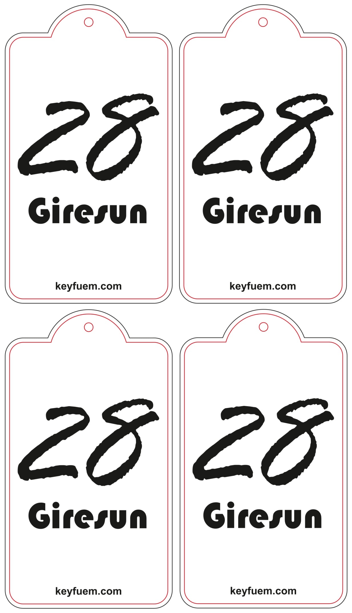 4x GIRESUN DUFTANHÄNGER SPAR-BUNDLE