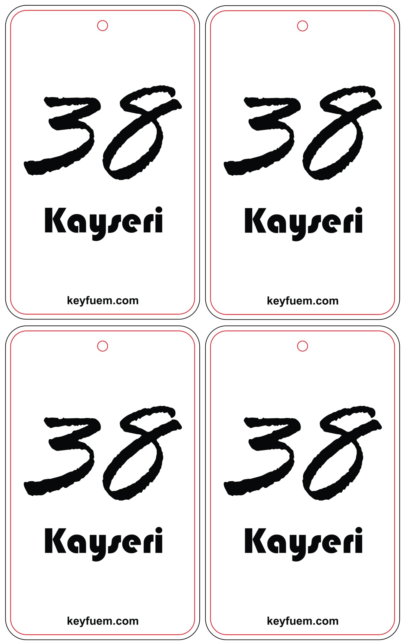 4x KAYSERI DUFTANHÄNGER SPAR-BUNDLE