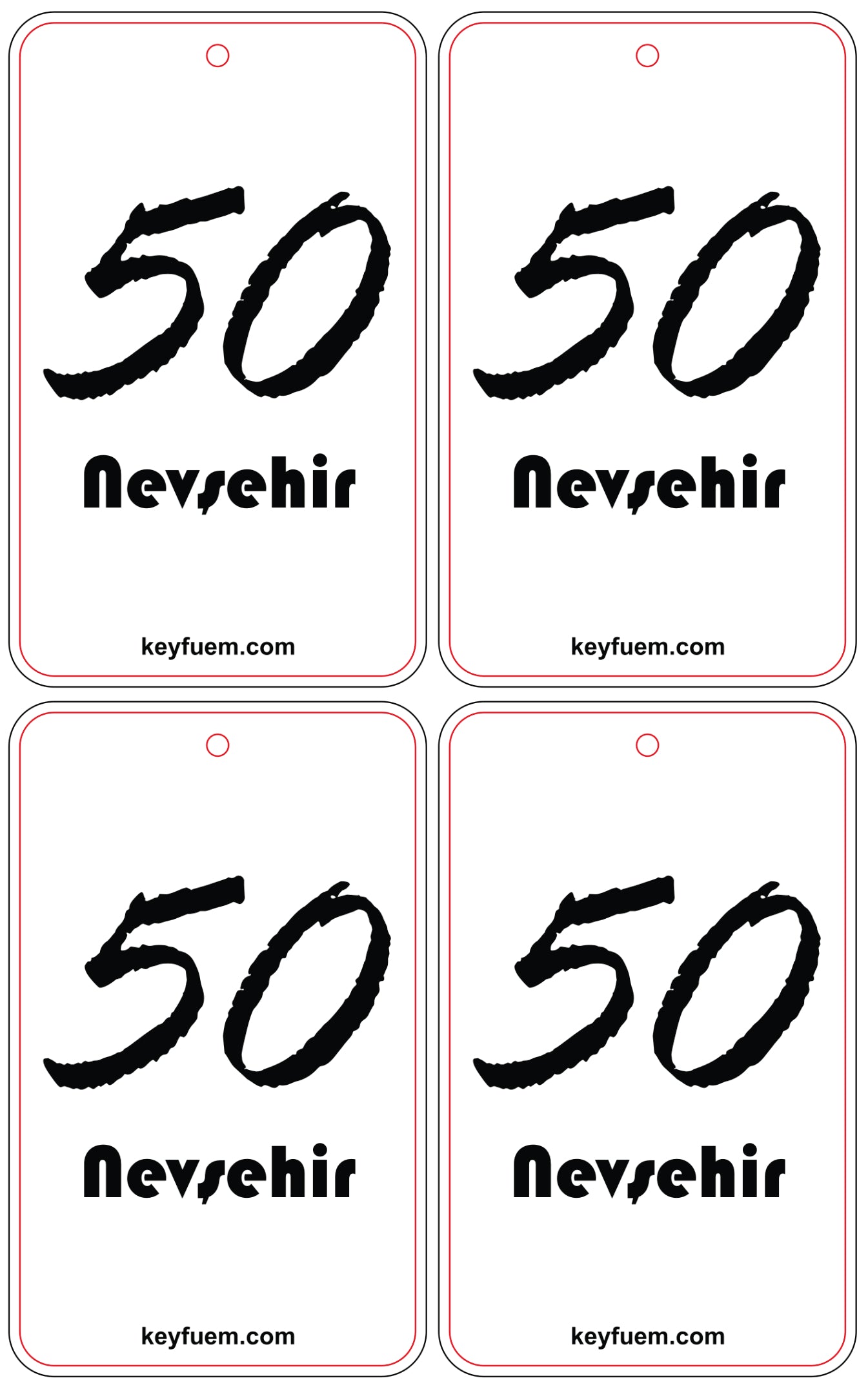 4x NEVSEHIR DUFTANHÄNGER SPAR-BUNDLE