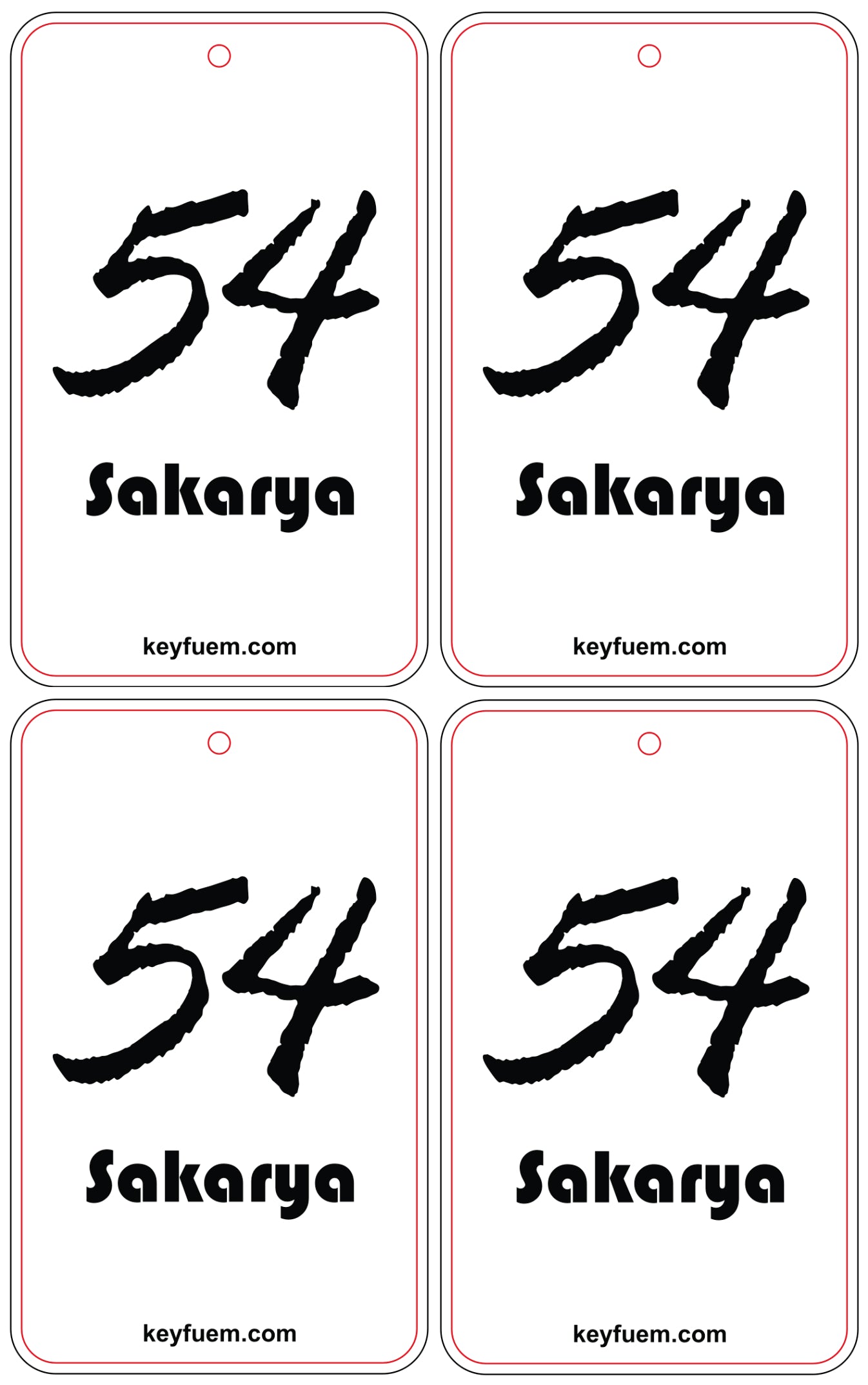 4x SAKARYA DUFTANHÄNGER SPAR-BUNDLE