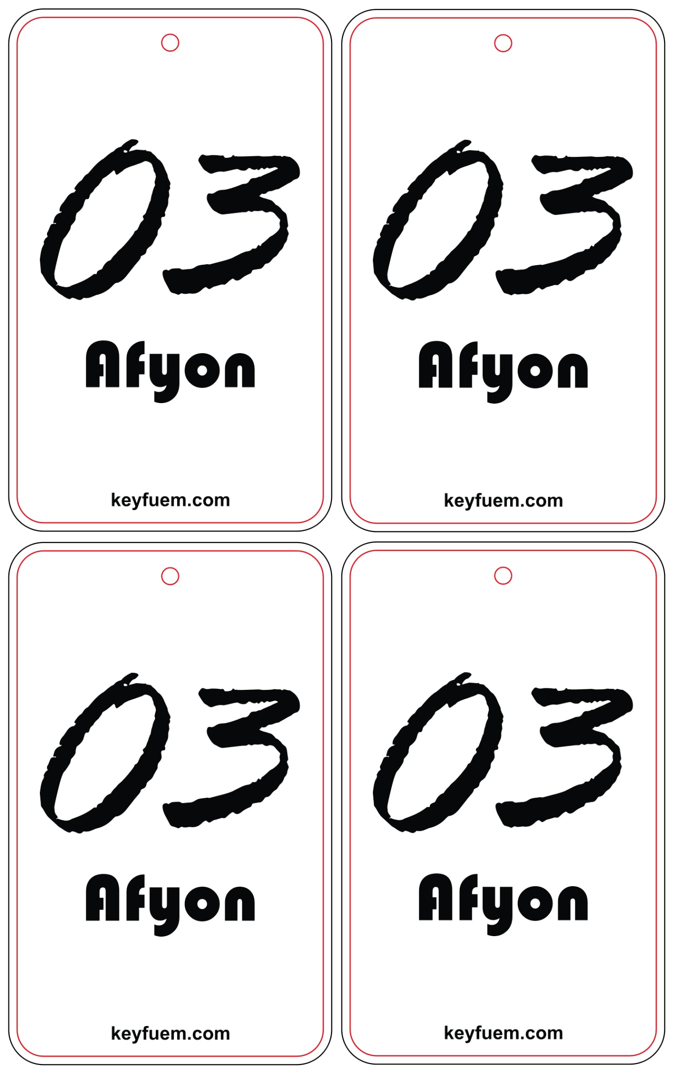 4x AFYON DUFTANHÄNGER SPAR-BUNDLE