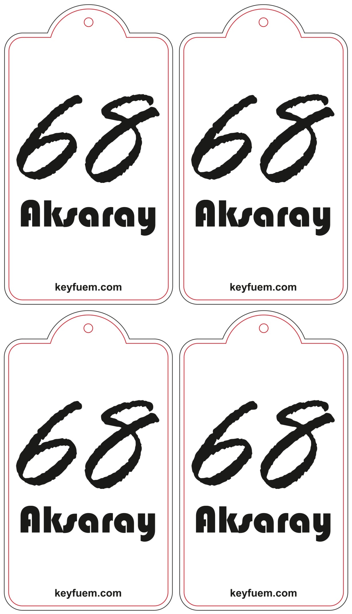 4x AKSARAY DUFTANHÄNGER SPAR-BUNDLE