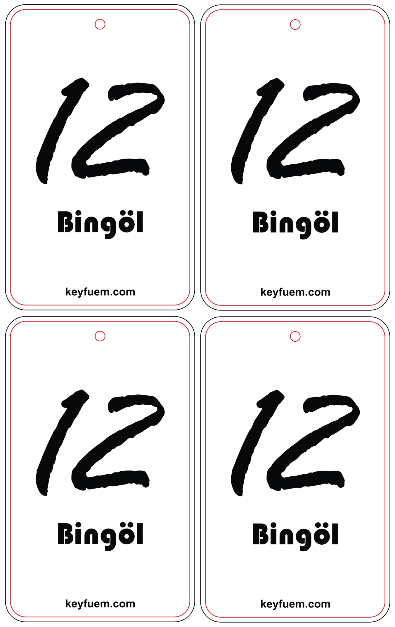4x BINGÖL DUFTANHÄNGER SPAR-BUNDLE