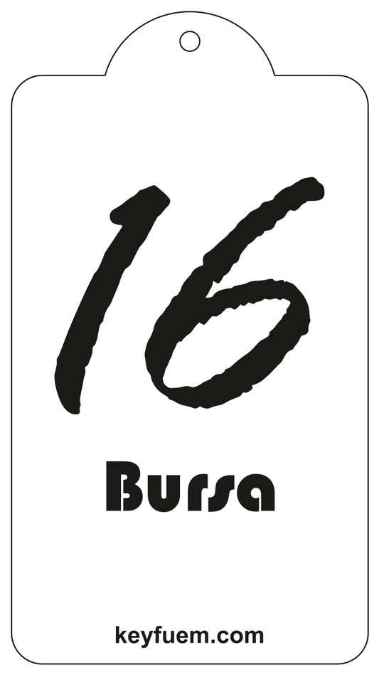 16 BURSA DUFTANHÄNGER