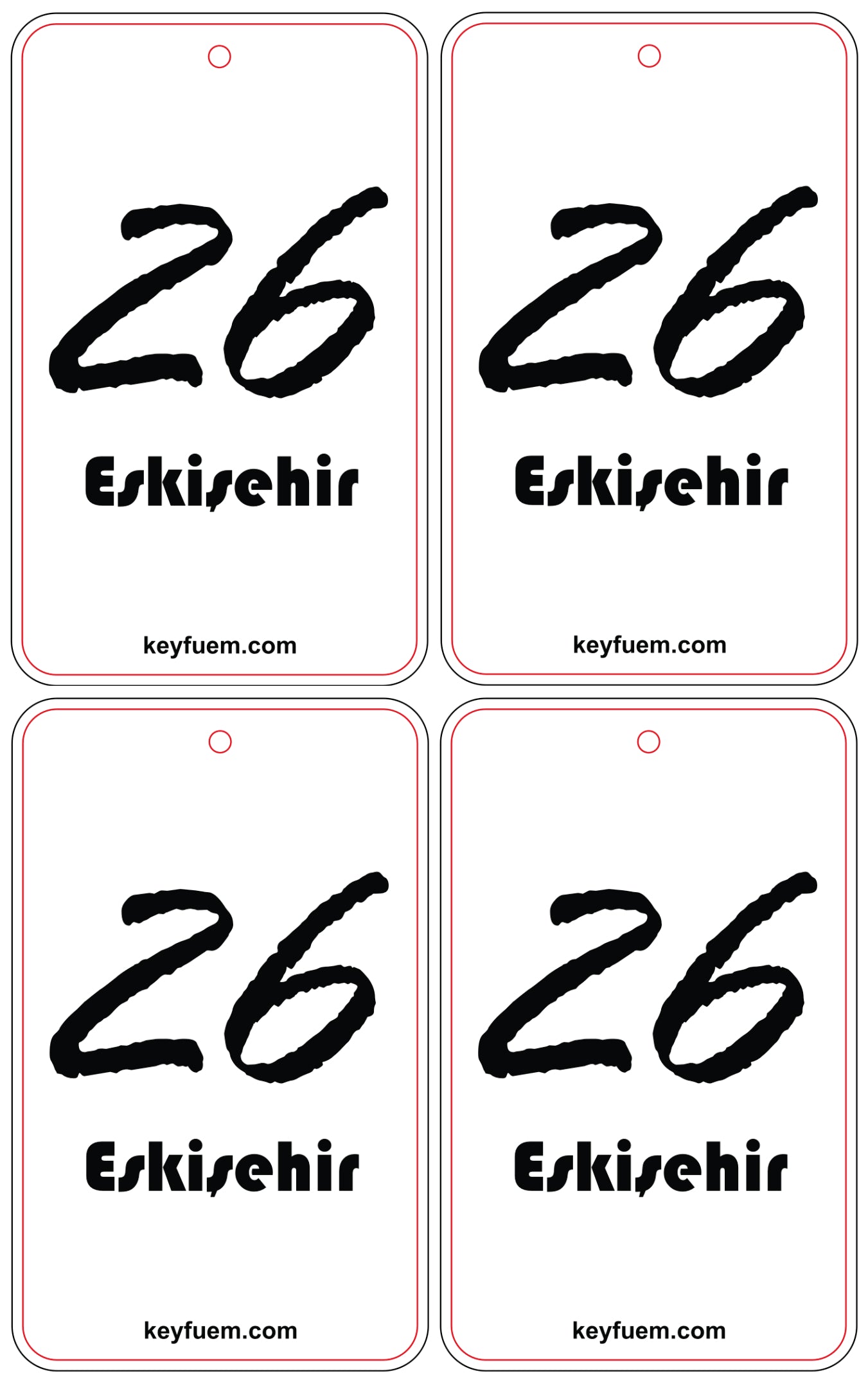 4x ESKISEHIR DUFTANHÄNGER SPAR-BUNDLE