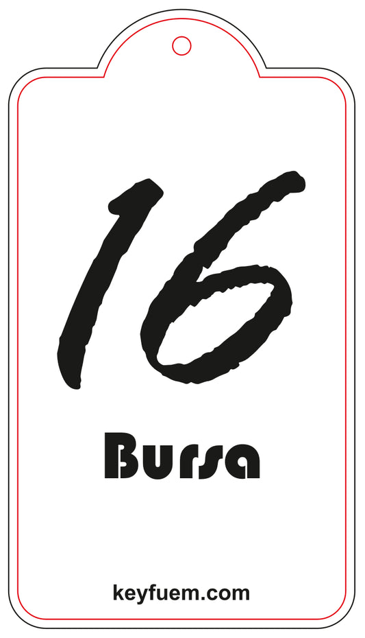 16 BURSA DUFTANHÄNGER